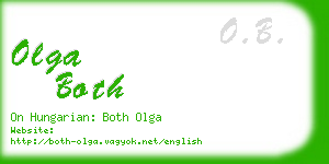 olga both business card
